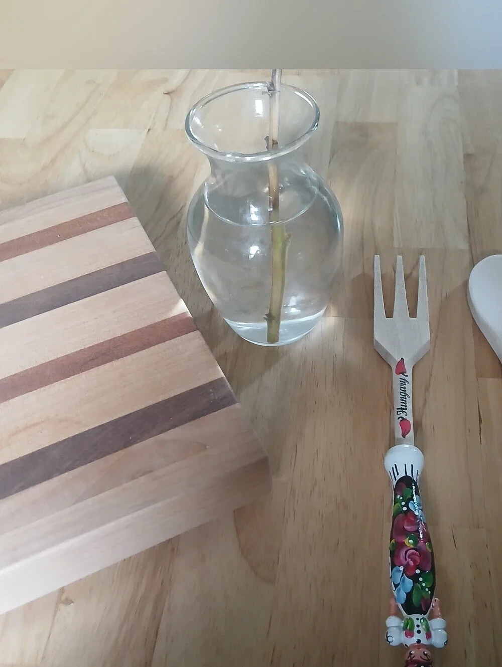 Hand-Painted Floral Fork - Spoon Souvenirs Hungary Budapest Out Of Box New